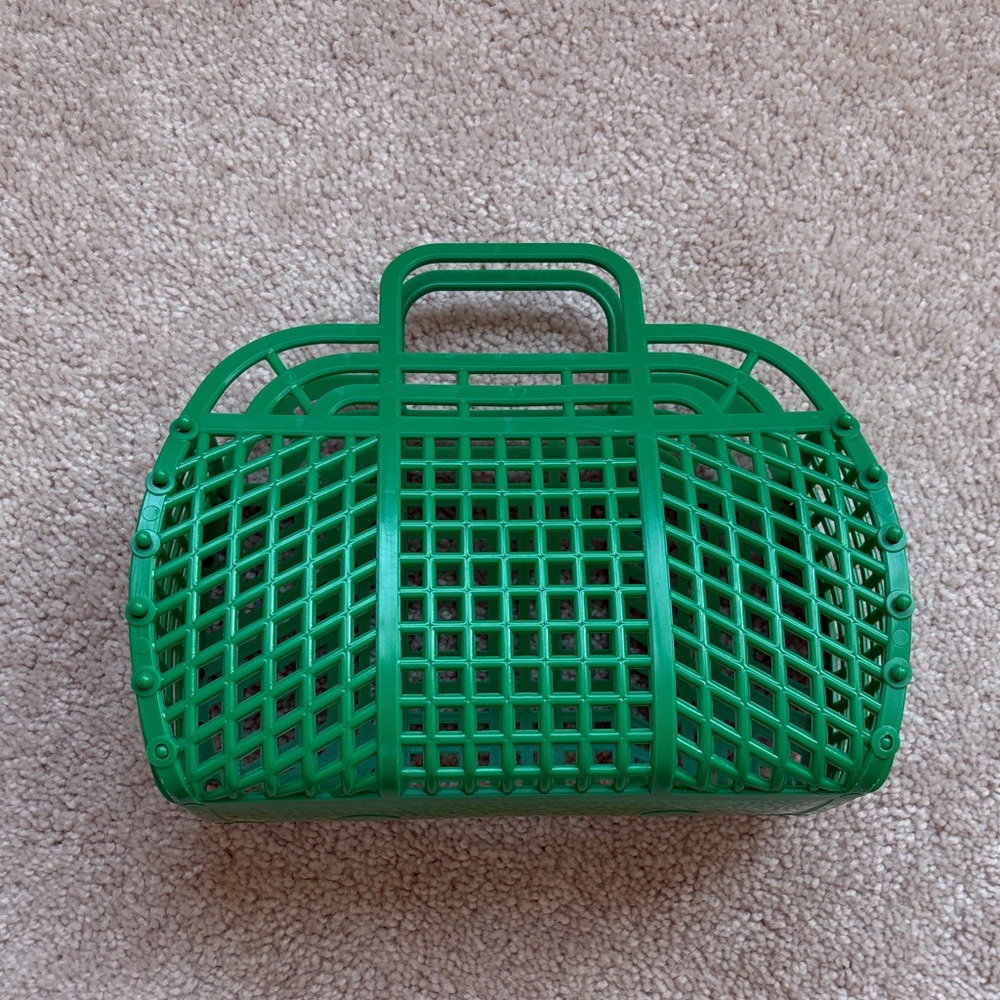 Green Jelly Mesh Women's Handbag - Picture 4 of 6